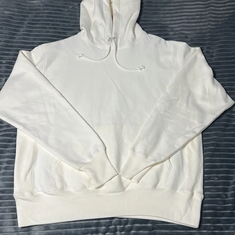 🔥🔥 NWT CHAMPION REVERSE WEAVE Blank HOODIE - Off-White - Men‎ Sz L - Brand NEW